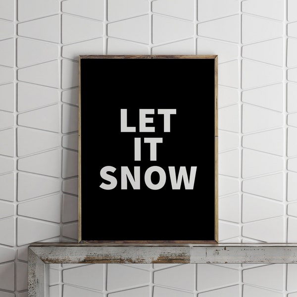 Poster let it snow