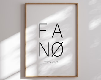 Poster Fanø sw