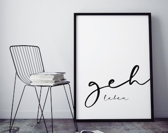 Poster go live, no. 2, black and white
