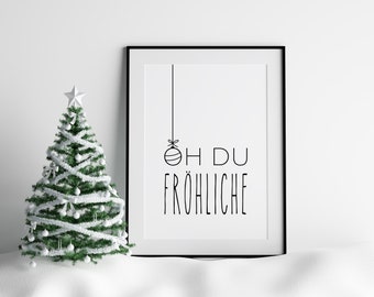 Poster: oh du fröhliche, sw