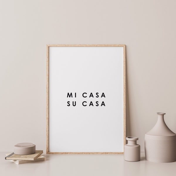 Poster: mi casa su casa, sw