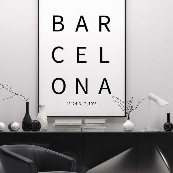 Poster:  Barcelona, sw