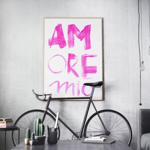 Poster: amore mio, pink