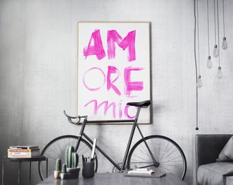 Poster: amore mio, pink