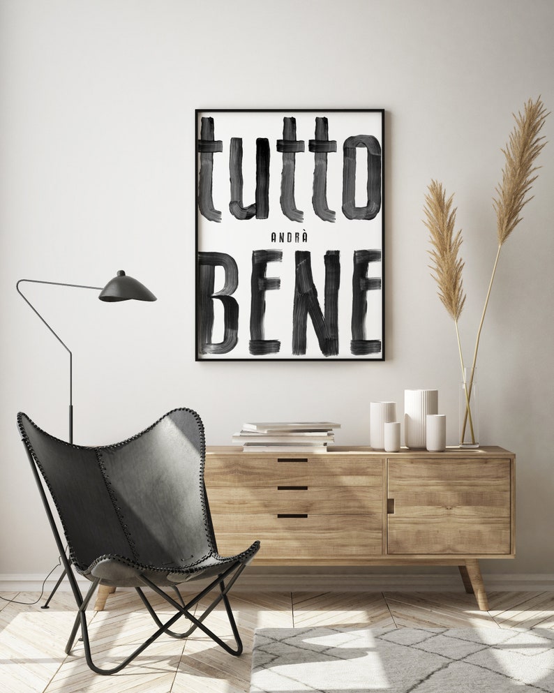 Poster: tutto andrà bene, sw Bild 1