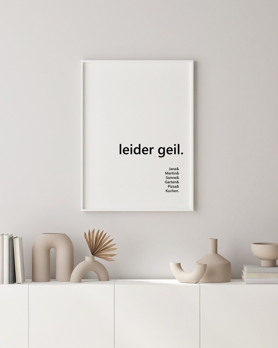 Personalisiertes Poster leider geil mit Namen / Wunschtext Etsy.de