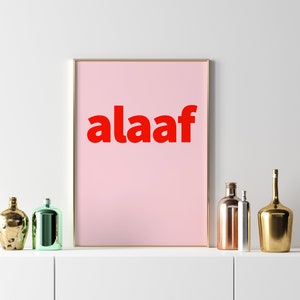 alaaf Poster zu Karneval rosarot