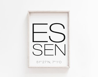 Poster: citylove - Essen, sw