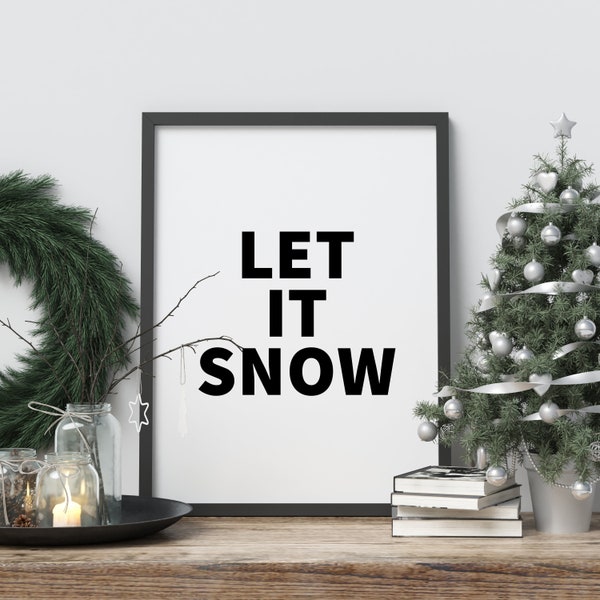 Poster let it snow
