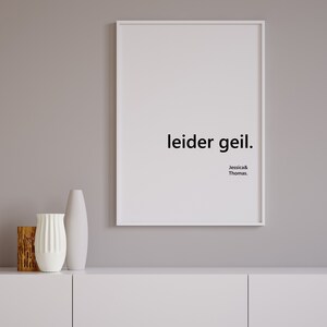 personalized poster: unfortunately awesome with name / desired text image 3