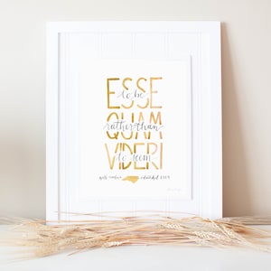 Printable North Carolina State Motto Art in Wake Forest Demon Deacons & App State Mountaineers Colors - Digital Download