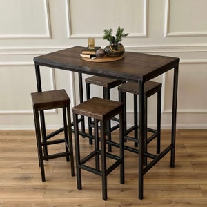 BestLoft® Bartafelsets met of zonder barkrukken Hoge tafel Bartafel Bartafel Cateringtafels Eettafel Keukeneiland
