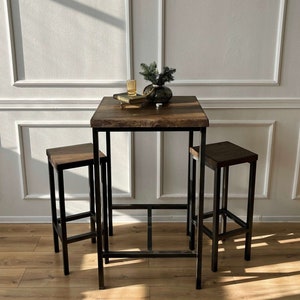 BestLoft® Bartafelsets met of zonder barkrukken Hoge tafel Bartafel Bartafel Cateringtafels Eettafel Keukeneiland