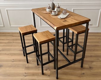 BestLoft® Stehtisch Sets mit oder ohne Barhocker Hochtisch Bartisch Tresentisch Bartisch Gastronomie Tische Esstisch Kücheninsel