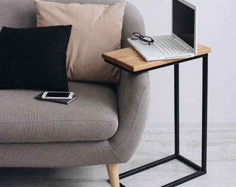 BestLoft® Side Tables San Jose Laptop Table Coffee Table Bed Table Coffee Table Wood Side Table Living Room Table Solid Wood Notebook table