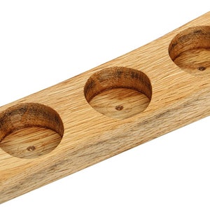 Bestloft tea light holder solid oak candle holder with wavy edge different sizes 2 / 3 / 4 or in a set tea light set tea lights 3er