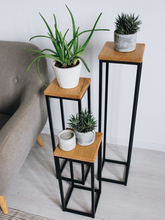 BestLoft Blumensule Dora im 3er Set wahlweise mit SCHWARZEM oder WEISSEM  Gestell Stnder fr Blumen Lautsprecherstnder Speaker stand - Etsy  sterreich