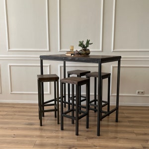 BestLoft® Staande Tafel Sets met of zonder Barkrukken Tafel Bartafel Toogtafel Bartafel Gastronomie Tafels Eettafels Eikenhout