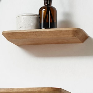 BestLoft Wooden Wall Shelf Wood Shelf Wall Shelf Kitchen Shelf Wooden Wall Shelf Bathroom Shelf Floating Shelf Living Room Shelf Swiss Edge image 2