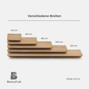 BestLoft Wooden Wall Shelf Wood Shelf Wall Shelf Kitchen Shelf Wooden Wall Shelf Bathroom Shelf Floating Shelf Living Room Shelf Swiss Edge image 3