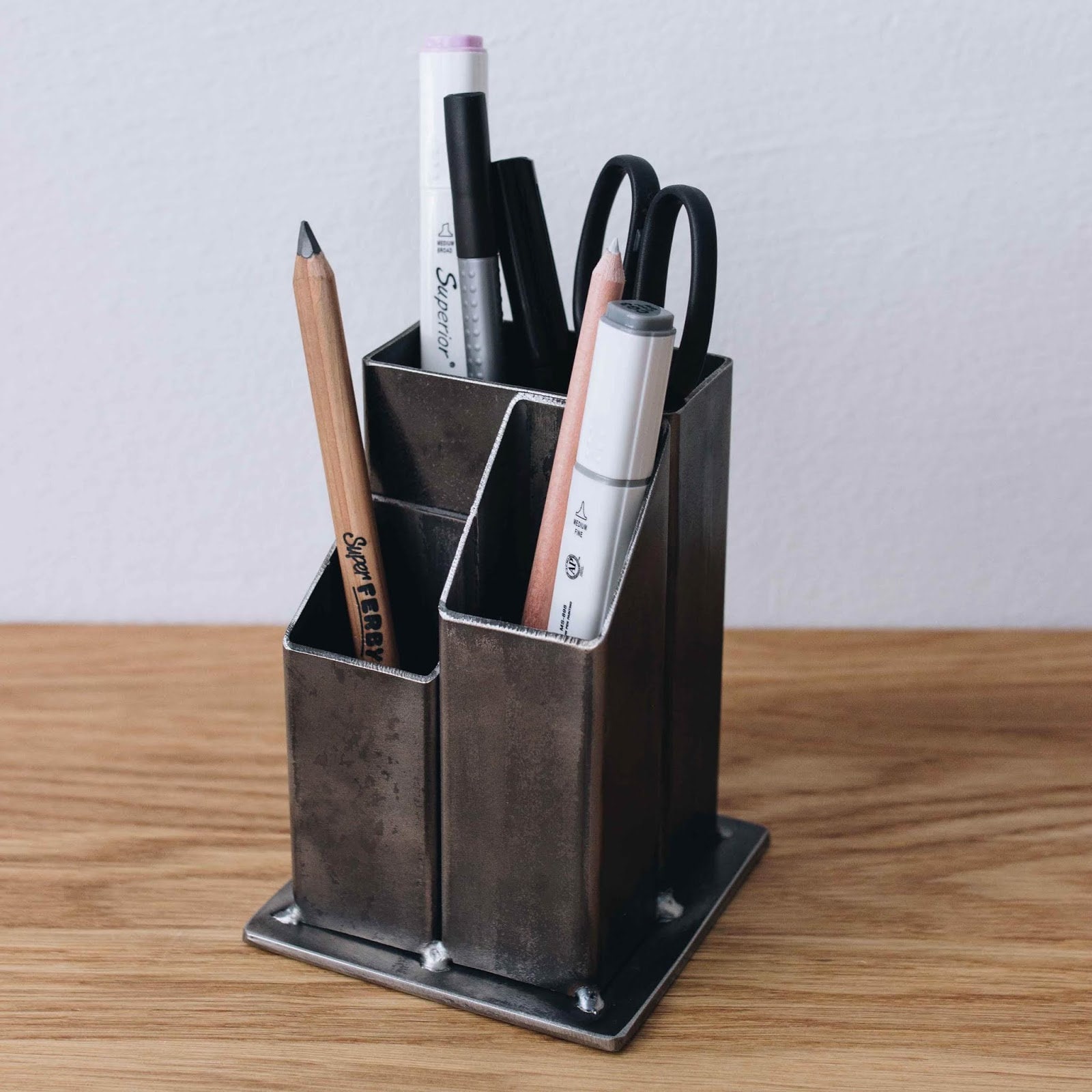 Metal Desk Organizer Set, Office Supplies, Desk Accesories Pencil and Pen  Holder