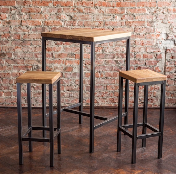 BestLoft® Stehtisch Sets mit oder ohne Barhocker Tisch Bartisch Tresentisch Bartisch Gastronomie Tische Esstische Eiche Holz