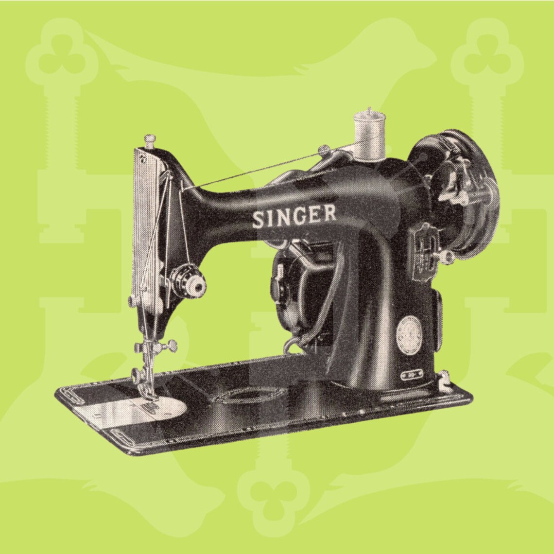 Singer Sewing Machine Image Machine Image Vintage Sewing Etsy