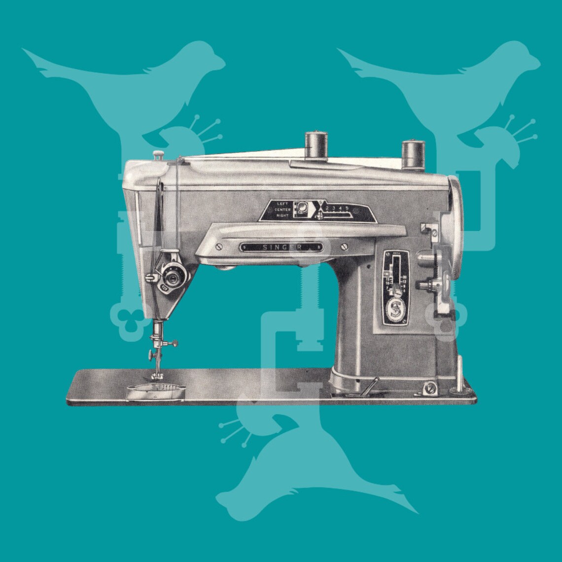 Singer 403 Sewing Machine Image SlantOMeter Machine Etsy
