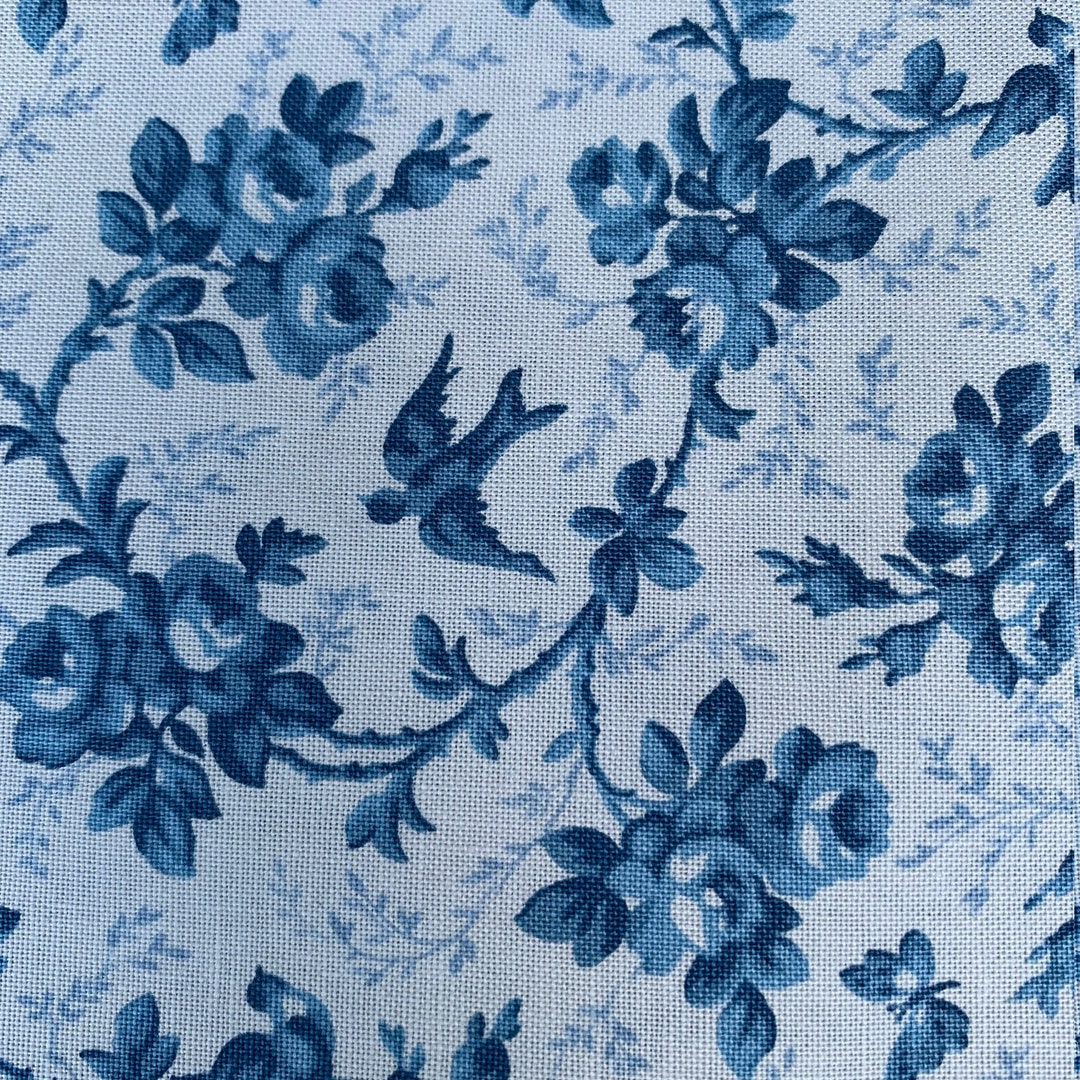 Blue Bird Fabric Sew Together Paula Barnes Fabrics Bountiful Blue Bird