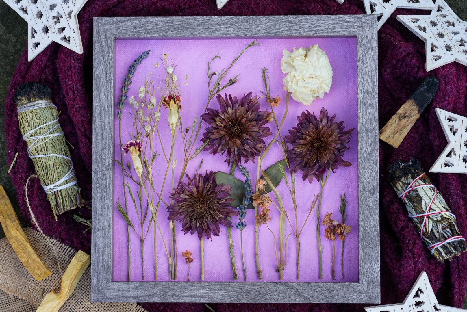 Dried Flower Art Etsy