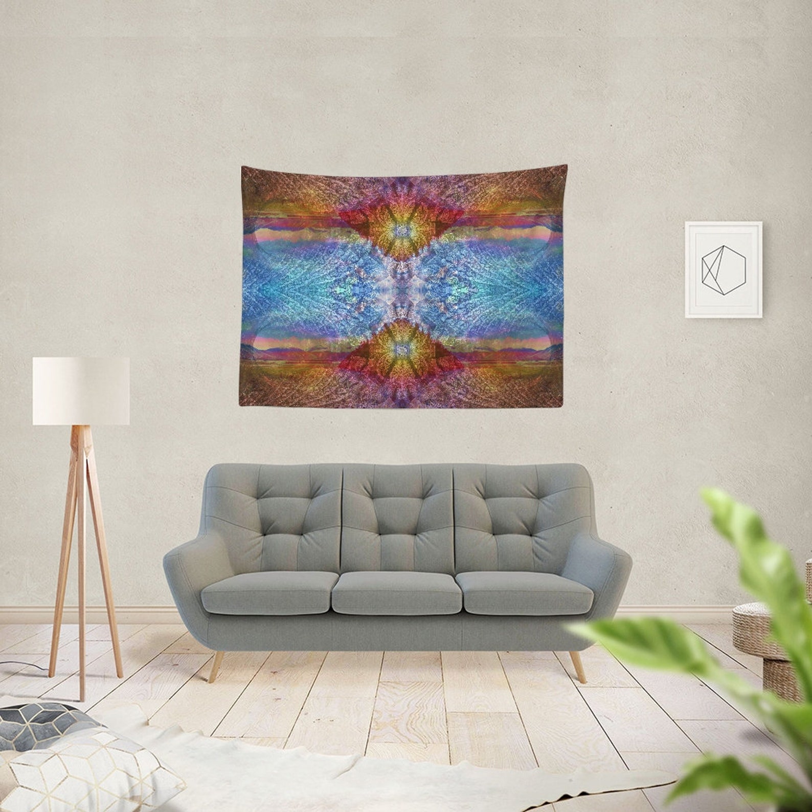 Visionary Tapestry 80x60 Titled: Evolving  Etsy