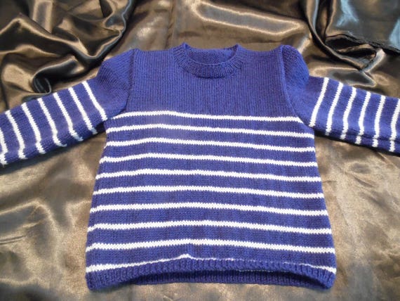 Royal blue and white sweater Outlet