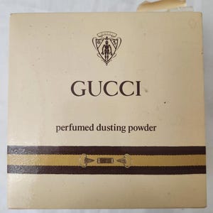 Vintage GUCCI Perfumed Dusting Powder Empty Box Display 5x5&quot;