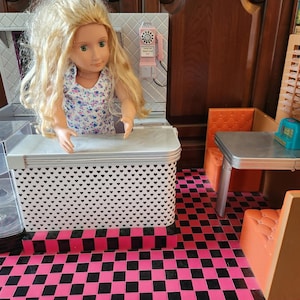 Our Generation Bite To Go Retro Diner Electronic Playset 18” American Girl Dolls