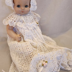 Antique 1930s Sweetie Pie  Effanbee Composition Baby Doll Blue Eyes Caracul Hair