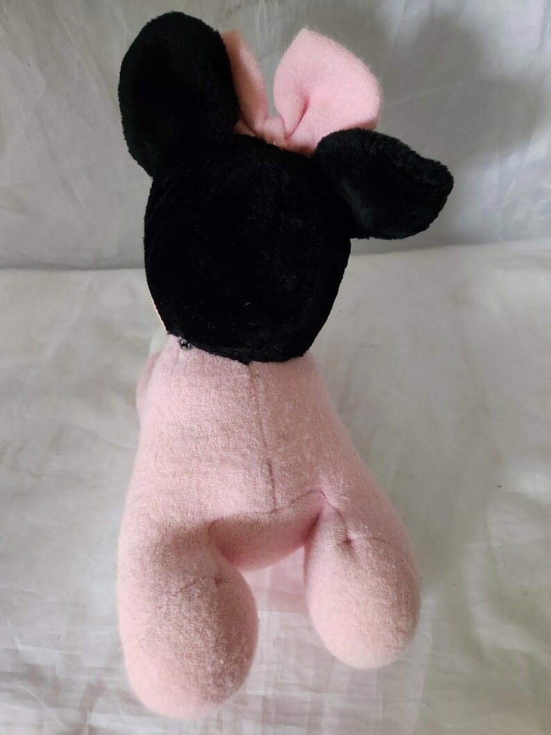 VTG Rare Walt Disney Disneyland World Pink Terry Baby Minnie Mouse Plush Lovey image 8