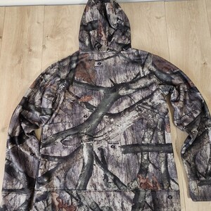 Under Armour Hoodie Womens Brown Pink Mossy Oak Camo Sweatshirt Pullover Large image 4