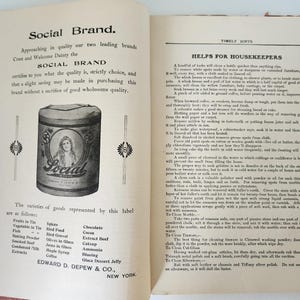 Handy Household Hints Edward Depew Ephemera Advertisements Recipes Homestead image 4