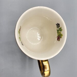K Anthropologie x Lou Rota Nature Table Monogram Coffee Mug K Koi Fish Gold Trim image 6