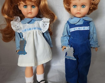 2 Vintage ENGEL-PUPPEN West German GOEBEL Dolls Jack & Jackie