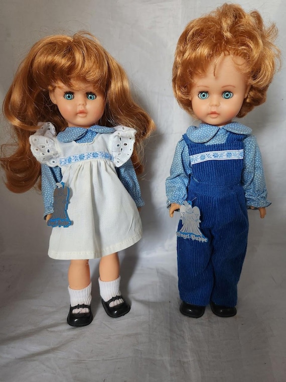 2 Vintage ENGEL-PUPPEN West German GOEBEL Dolls Jack & Jackie
