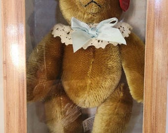 ビンテージ シュコー、ぬいぐるみ、ビゴ ベロ、象、西ドイツ製、高さ 7