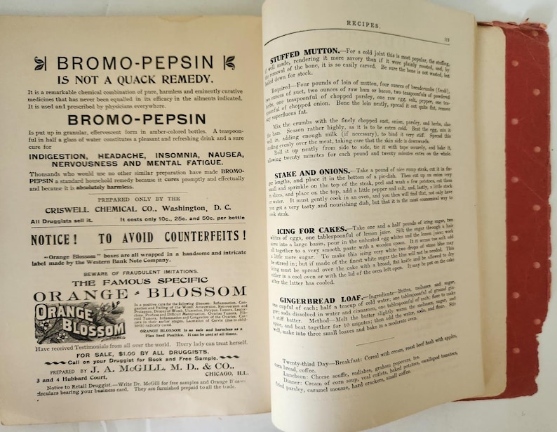 Handy Household Hints Edward Depew Ephemera Advertisements Recipes Homestead image 8