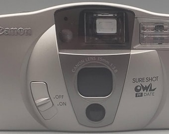 Canon Sure Shot Owl PF 35mm AF Point & Shoot Camera Tested Works