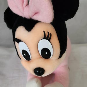 VTG Rare Walt Disney Disneyland World Pink Terry Baby Minnie Mouse Plush Lovey image 3