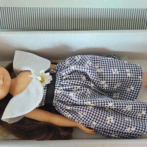 GOTZ Puppe Puppenfabrik Germany Vinyl Body 18” Doll Brown Hair & Sleepy Eyes Box image 3