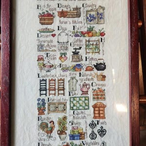 ヴィンテージベビーサンプラー風ハンドメイド手刺繍フレーム·͜· ♡ ヴィンテージベビーサンプラー風ハンドメイド手刺繍フレーム·͜