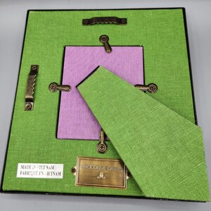 Cadre photo Mackenzie Childs, noir et pourpre, marché aux fleurs, 2,5 x 3 po., cadre 6 x 6 po. image 9