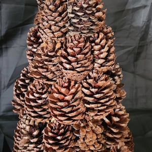 Pine Cone Christmas Tree Table Decor Holiday Decorations Farmhouse Primitive 14&quot;