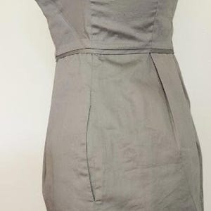 YOANA BARASCHI Anthropologie Coquette In the Wings Gray Floral Neck Y2K Dress 0 image 5